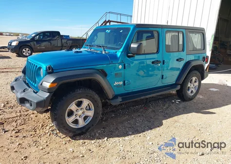 2020 Jeep Wrangler Unlimited Sport S 4X4 from USA, damaged, VIN 1C4HJXDN5LW164439